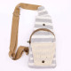 Body Cross Bag Natural Cotton - Grey &amp; White