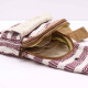 Body Cross Bag Natural Cotton - Burgundy &amp; White