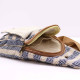 Body Cross Bag Natural Cotton - Tan &amp; Navy