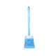 50cm Bathroom Toilet Brush with Lace Style Plastic Holder - Random Colour