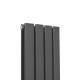 Designer Flat Panel Radiators Anthracite Grey 1600mm x 280mm