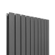 Designer Flat Panel Radiators Anthracite Grey 1600mm x 700mm