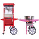 KuKoo 8oz Popcorn Machine &amp; Candy Floss Machine with Carts