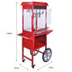 KuKoo 8oz Popcorn Machine &amp; Candy Floss Machine with Carts