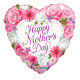 18 Inch Floral Happy Mothers Day Balloon