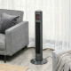 38&#039;&#039; Freestanding Tower Fan, 3 Speed 3 Mode, 12h Timer, 70 Degree Oscillation, LED Panel, 5M Remote Controller, Dark Grey