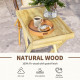 Outsunny 44 x 68cm Wooden Garden Table