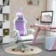 Vinsetto Racing Gaming Chair, Reclining PU Leather Computer Chair with Removable Rabbit Ears, Footrest, Headrest and Lumber Supp