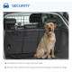 PawHut Dog Guard for Cars Adjustable Boot Barrier Metal Mesh Pet Headrest, 90-120W x 40.5H cm