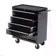 5-Drawer Tool Chest with Wheels, Steel Lockable Tool Storage Cabinet with Handle, 2 Keys for Garage, Workshop, Black