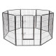 120 CM 8-Panel Height Anti-Rust Pet Playpen with Lockable Gate