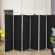 6-Panel Room Divider with Adjustable Foot Pads