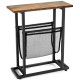 2-Tier Industrial Narrow End Sofa Side Table