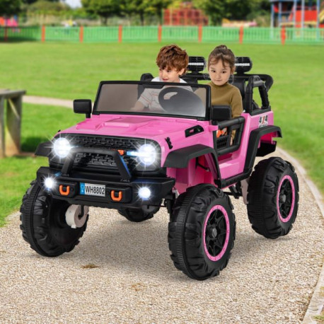 2-Seater Ride On Car with Remote Control and Horn for Boys and Girls