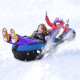 2-Person Inflatable Snow Tube for Adults Kids