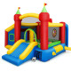 Inflatable Bounce House with 100 Ocean Balls and Basketball Hoop