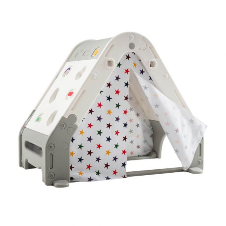 Kids Triangle Climber with Tent Cover and White Board