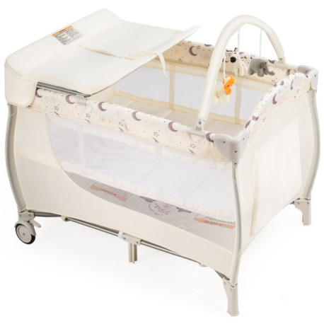 3 in 1 Portable Baby Playards Convertible Playpen with Bassinet