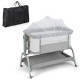 Baby Bassinet with Net with 6 Adjustable Heights