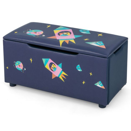 Upholstered Kids Toy Storage Box for Bedroom Nursery Playroom