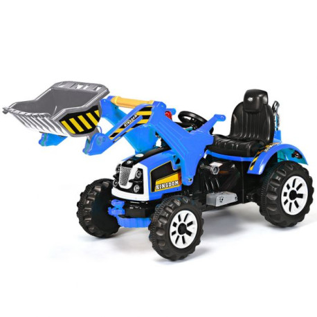 12V Battery Powered Kids Ride on Excavator with Horn and Safety Belt