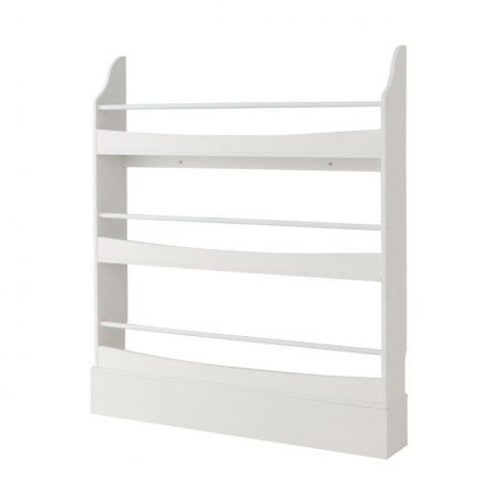 3-Tier Standing Bookshelf with 2 Anti-Tipping Kits and Guardrails