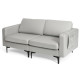 2-Seat Modern Sofa Couch with Detachable Remote Control Holder