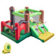 6-in-1 Inflatable Bounce House with Double Slides and 680W Blower