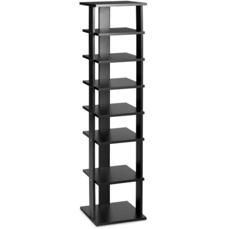 Wooden Vertical Shoe Rack with 7 Shelves