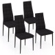 Dinging Chair Set of 4 with Ergonomic Backrest and Anti-slip Foot Pad