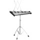 30 Notes Glockenspiel Bell Kit with 8&quot; Practice Pad and Adjustable Height Stand