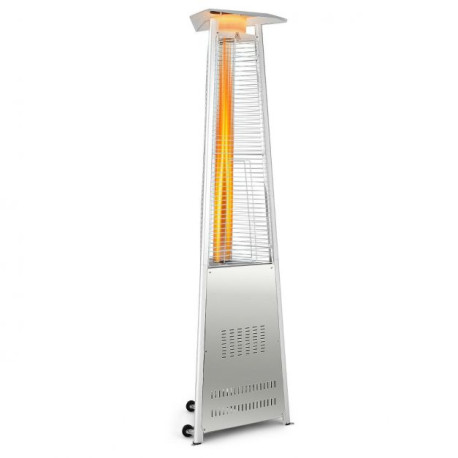 42,000 BTU Outdoor Patio Gas Heater with Wheels and Regulator