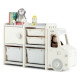 Truck-shaped Toddler Storage Cabinet Kids Toy Organizer