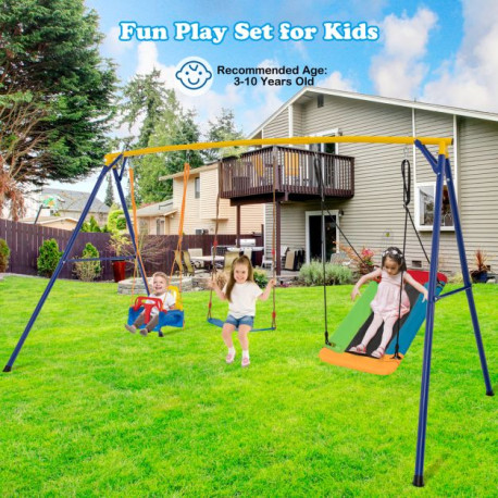 300 kg Indoor Outdoor Swing Set Carbon Steel Swing Frame