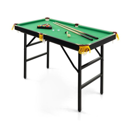 Folding Billiards Table with Accessory Set for Whole Family