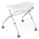 Folding Portable Shower Seat with Adjustable Height for Bathroom