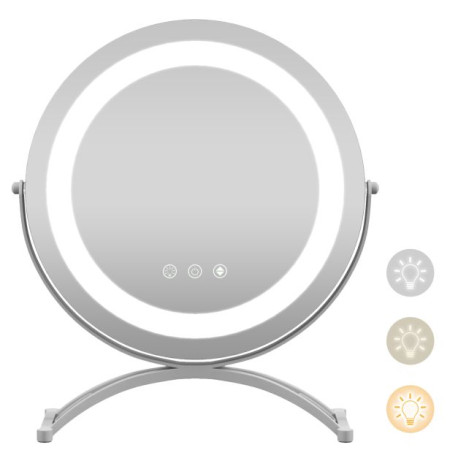 30 CM LED Lighted Round Makeup Vanity Mirror with Smart Touch Control