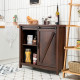 Rustic Sideboard Organizer Freestanding Buffet Storage Cabinet