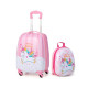 2 Piece Lightweight Child&#039;s Luggage Set with Wheels