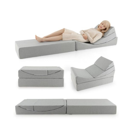 Convertible Folding Sofa Bed with High-density Foam