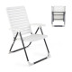 Two-fold Adjustable Reclining Folding Chair with 7-Level Backrest