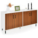 2/4 Door Kitchen Buffet Sideboard with Open Compartments