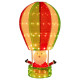 Lighted Santa in Hot Air Balloon with LED Lights and Pop-up Design