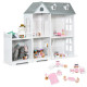 Large Wooden Dolls House with Furniture and Accessories