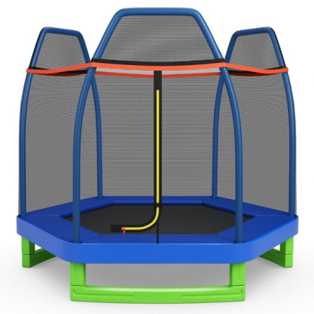 7 Feet Toddler Trampoline with Safety Enclosure Net