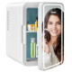 10 L Portable AC/DC Beauty Fridge with LED Mirror