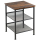 3 Tier Industrial Styled Side Table Bedside Table