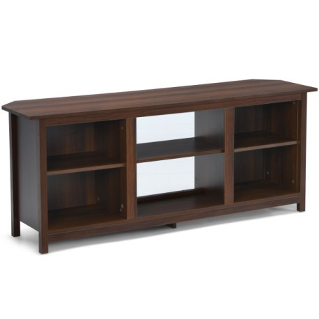 TV Stand for TVs up to 65 Inches with 6 Open Shelves