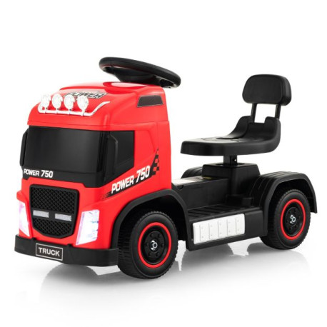 Kids Electric Ride-on Truck with Height Adjustable Seat and LED Lights