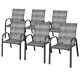 Outdoor PE Wicker Stacking Dining Chairs